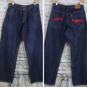 ROCAWEAR JEANS Men's Red Stitching 36 34x32